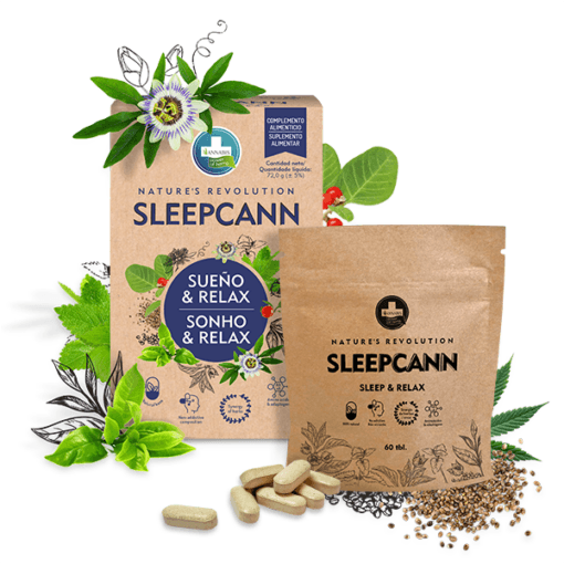 Annabis SLEEPCANN Sueño y Relax - Comprimidos naturales 60 comp.